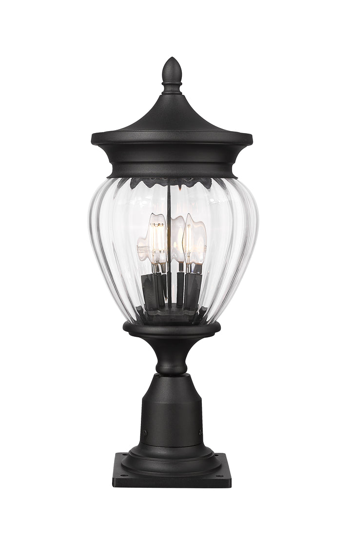 Davina - 3 Light Outdoor Pier Mount Light