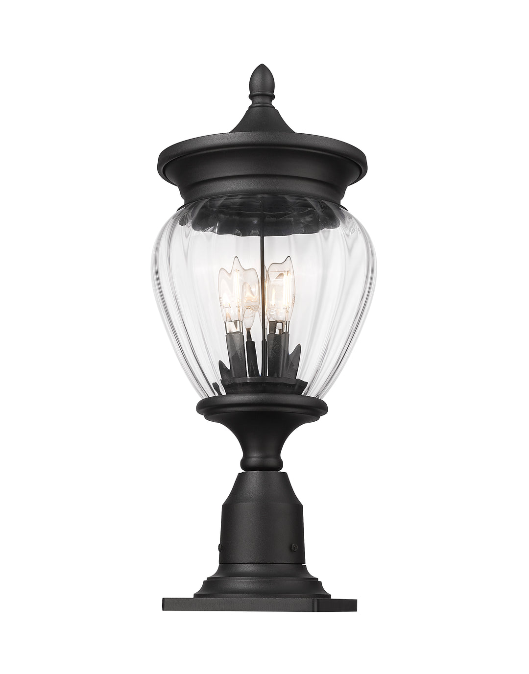 Davina - 3 Light Outdoor Pier Mount Light