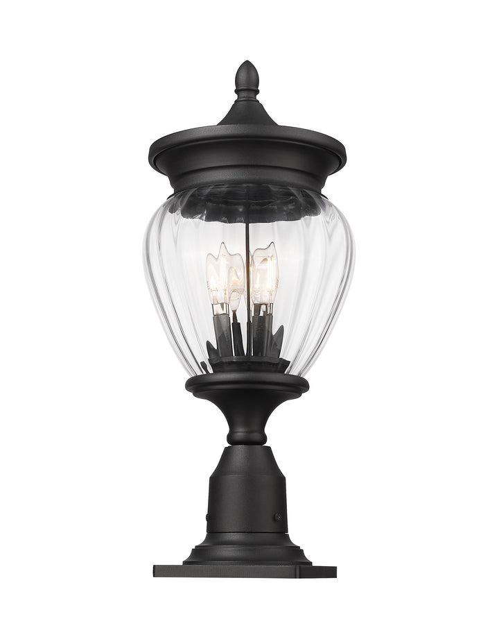 Davina - 3 Light Outdoor Pier Mount Light