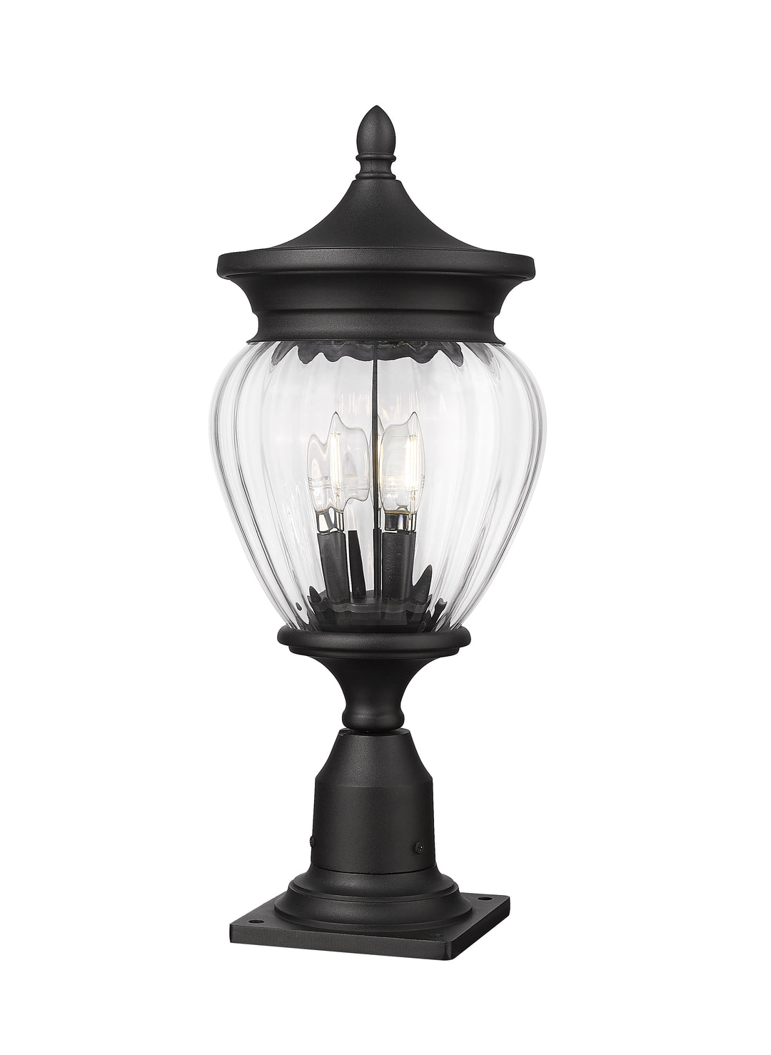 Davina - 3 Light Outdoor Pier Mount Light