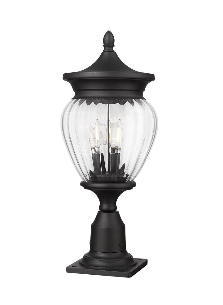 Davina - 3 Light Outdoor Pier Mount Light