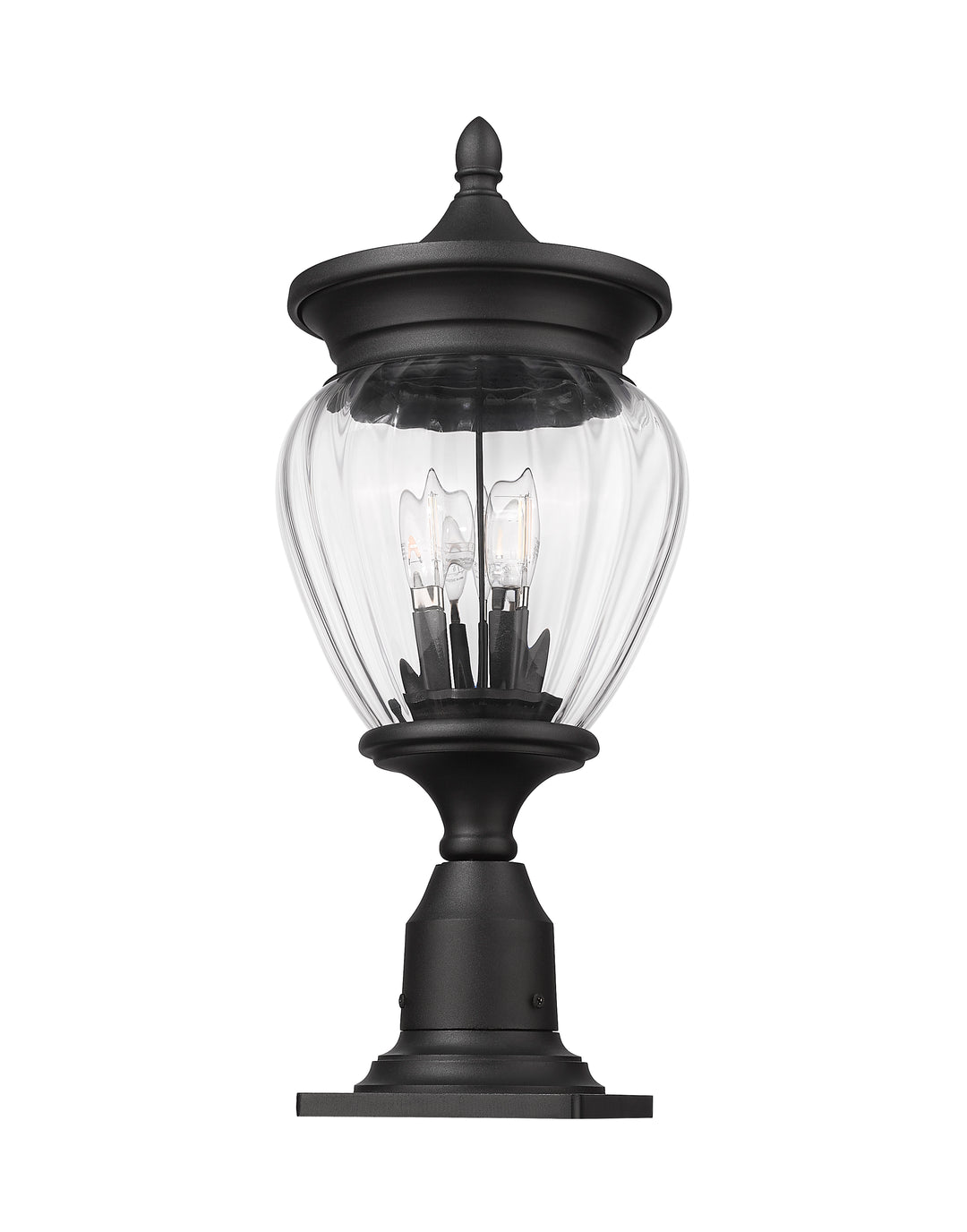 Davina - 3 Light Outdoor Pier Mount Light