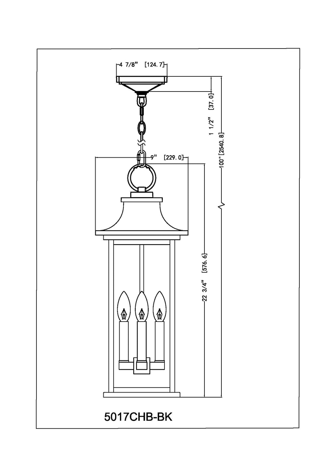 Tiberius - Outdoor Pendant