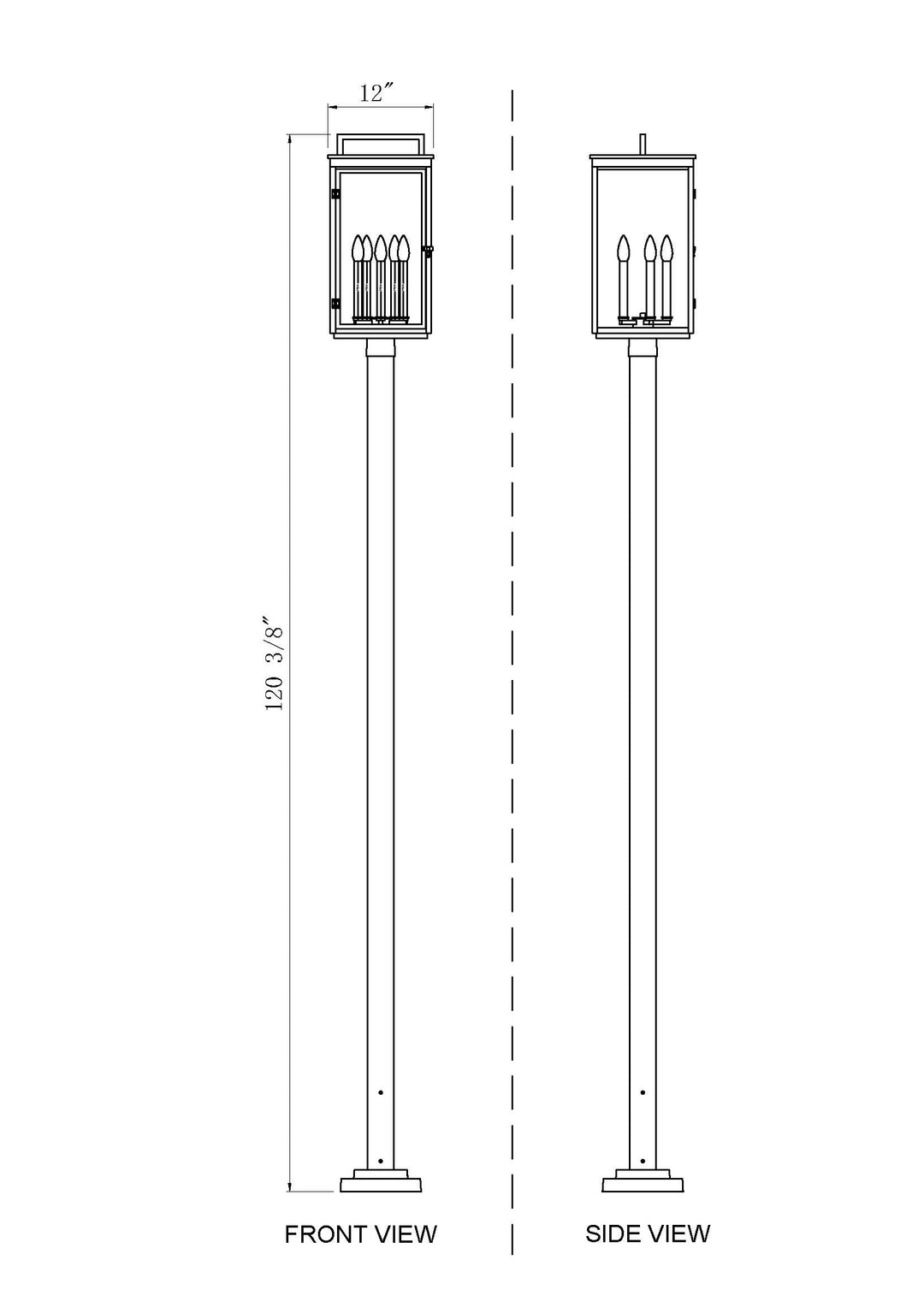 Hartwell - 5 Light Outdoor Post Light (5019PHXLS-536P)