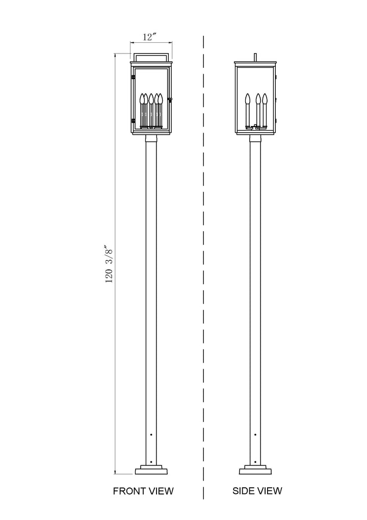 Hartwell - 5 Light Outdoor Post Light (5019PHXLS-536P)
