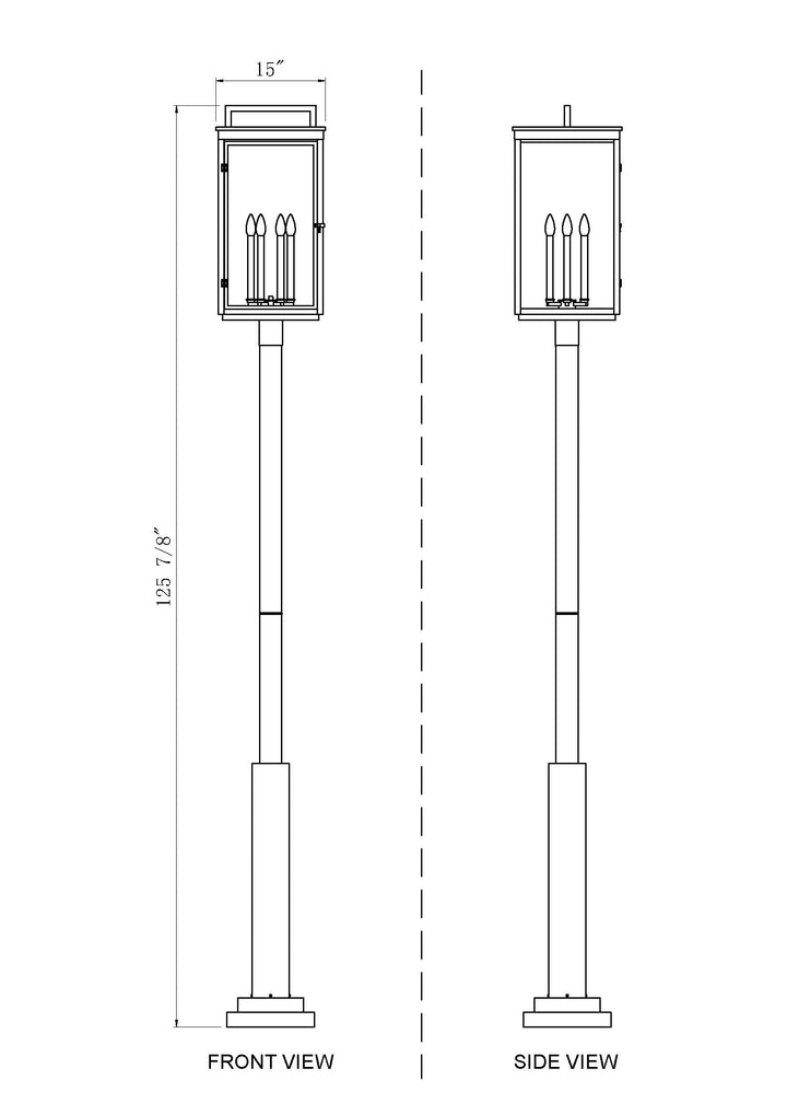 Hartwell - 6 Light Outdoor Post Light (5019PHXXLR-5010P)