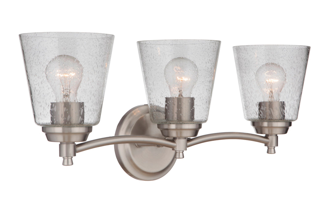 Tyler Vanity Light in Brushed Polished Nickel by Craftmade