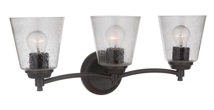 Tyler Vanity Light in Flat Black by Craftmade