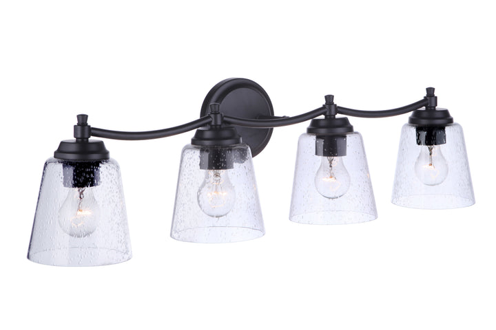 Tyler Vanity Light in Flat Black by Craftmade