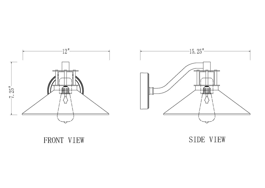 RLM - 1 Light Outdoor Wall Light