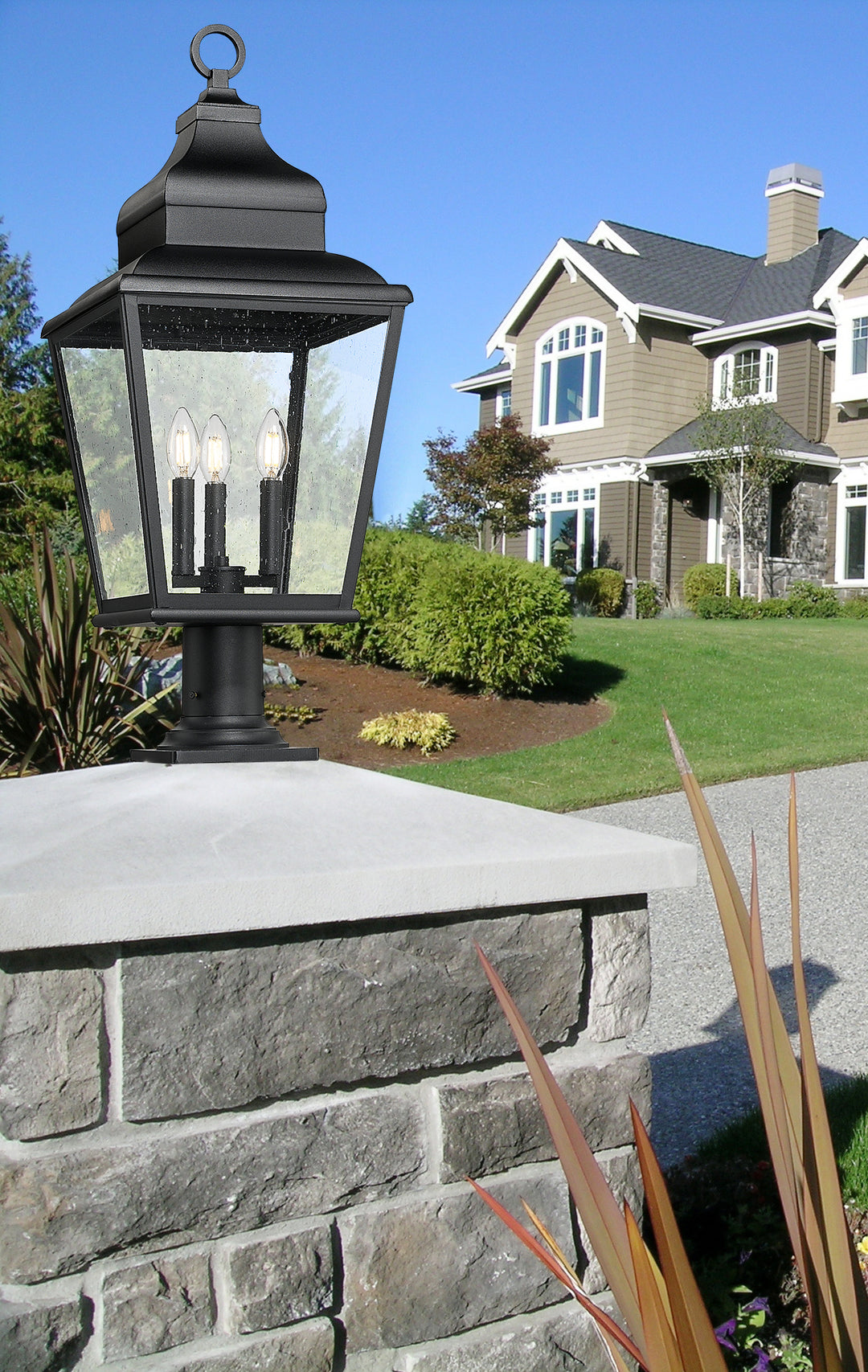 Raphael - 3 Light Outdoor Pier Mount Light