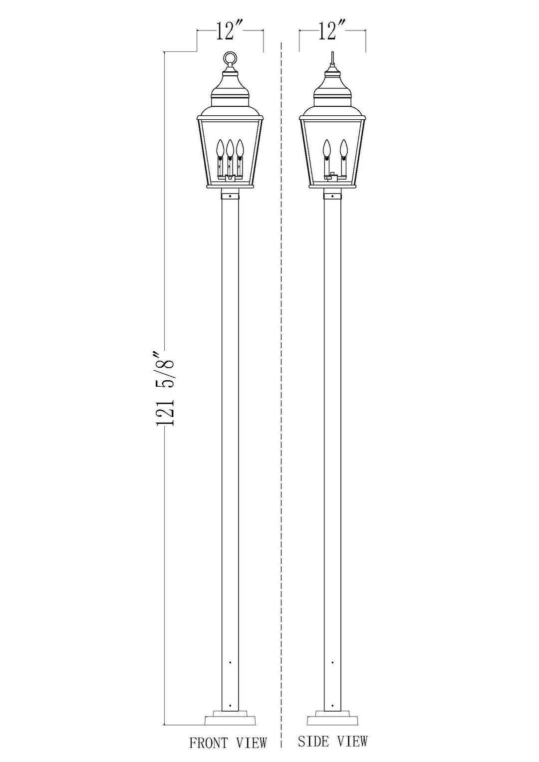 Raphael - 3 Light Outdoor Post Light (5029PHBS-536P)