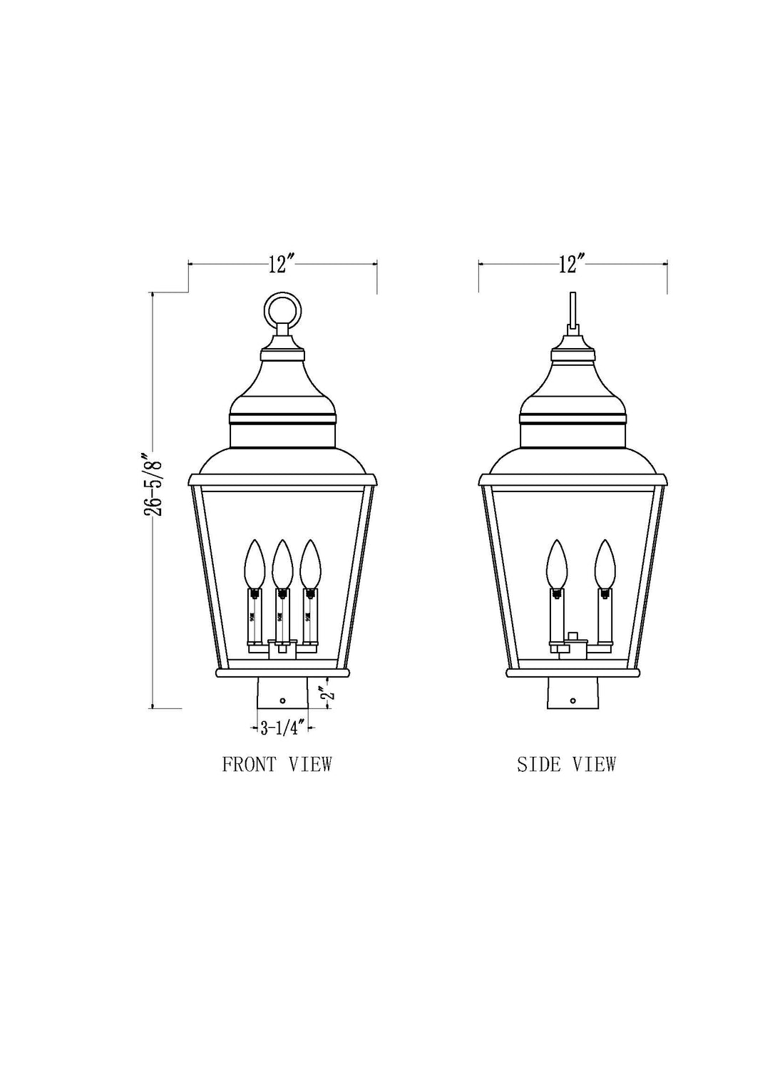 Raphael - Outdoor Post Light