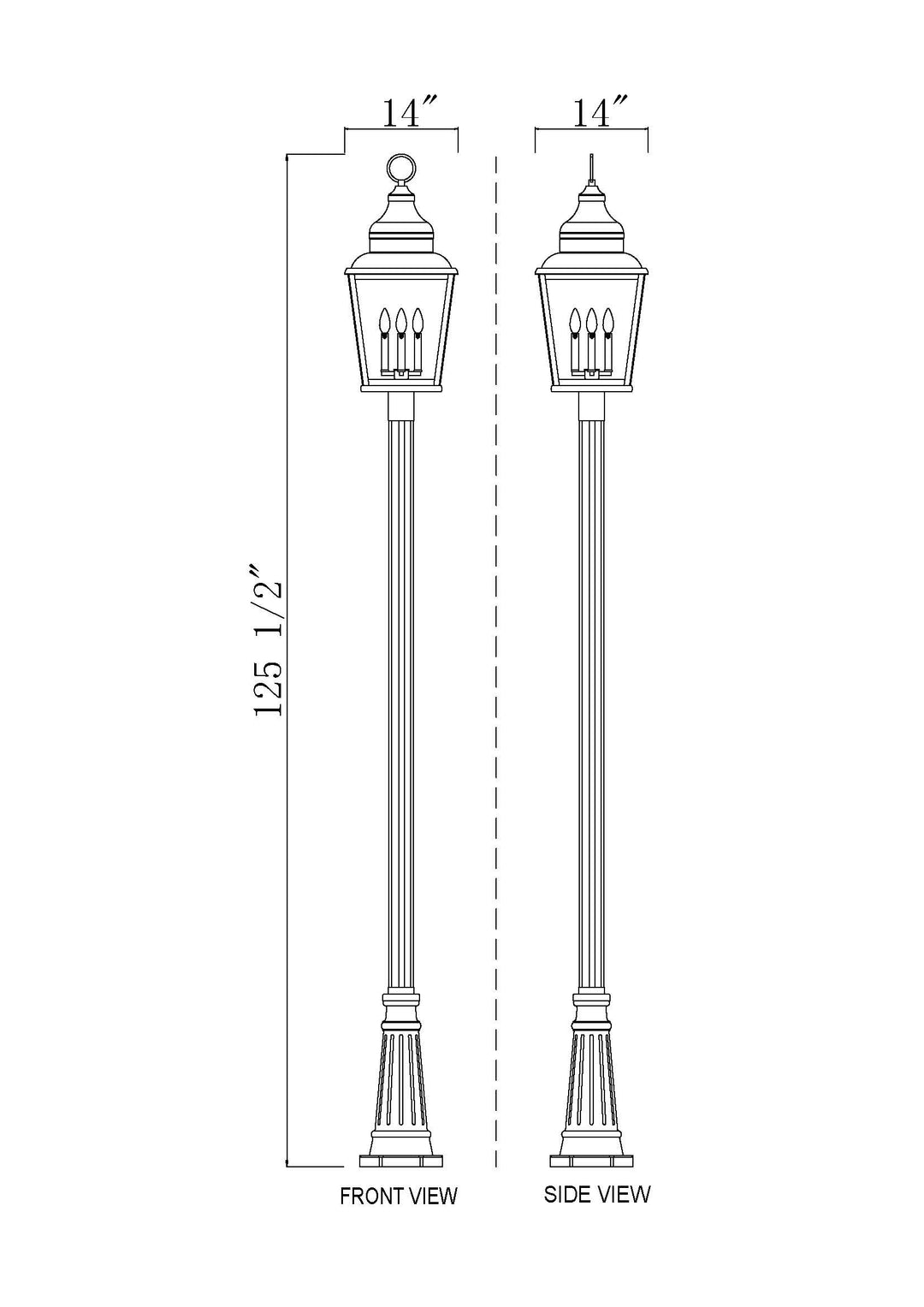 Raphael - 4 Light Outdoor Post Light (5029PHXLR-5011P)