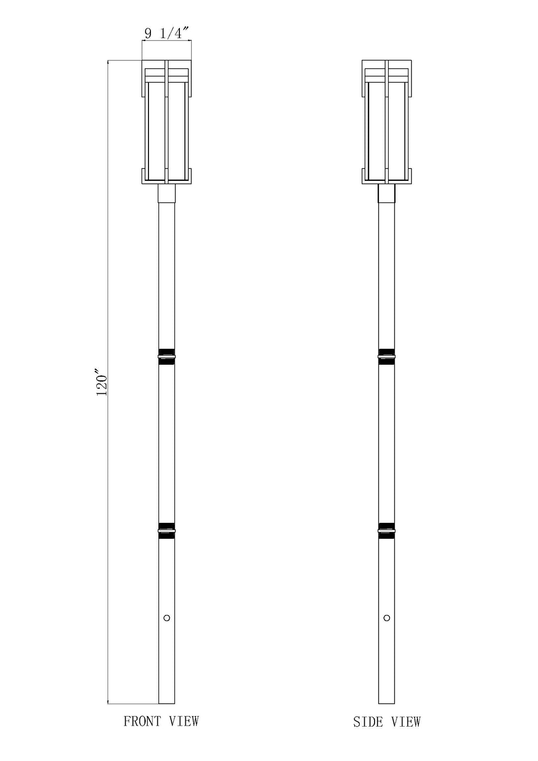 Fortis - 2 Light Outdoor Post Light (5031PHBR-5009P96)