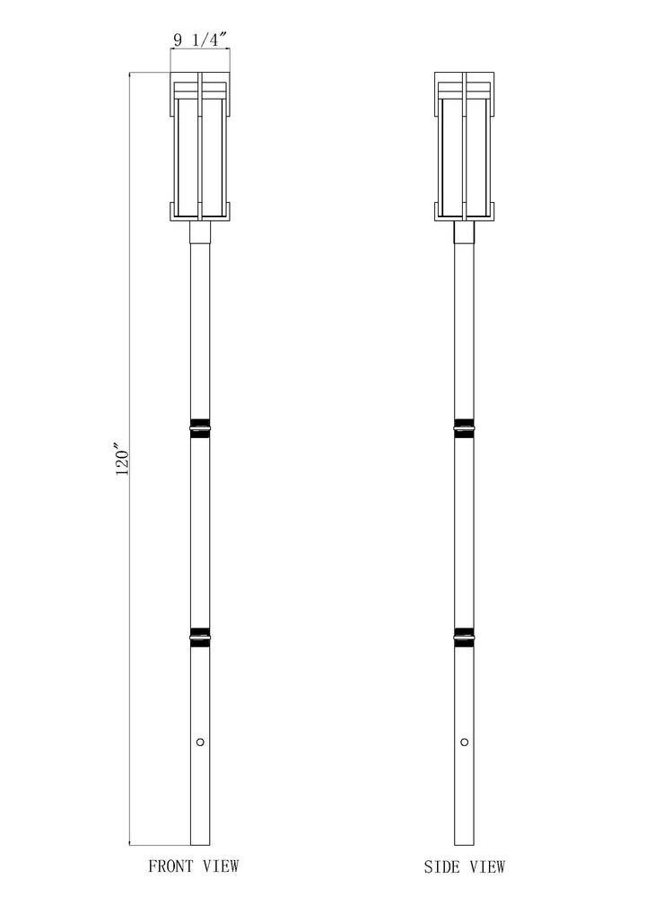 Fortis - 2 Light Outdoor Post Light (5031PHBR-5009P96)