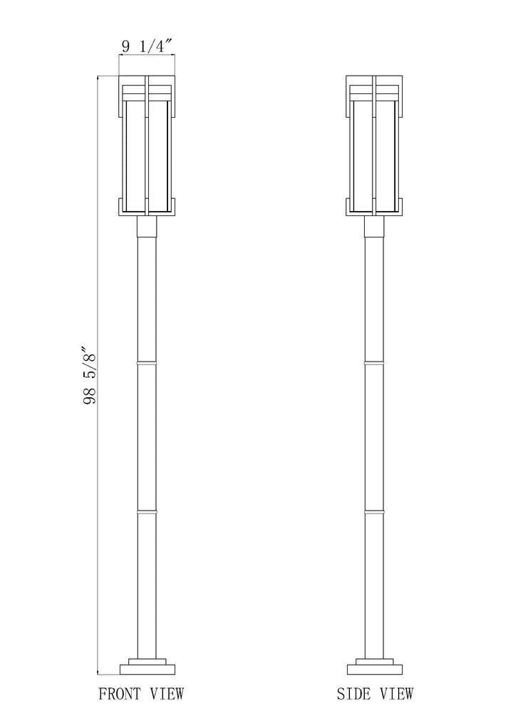 Fortis - 2 Light Outdoor Post Light