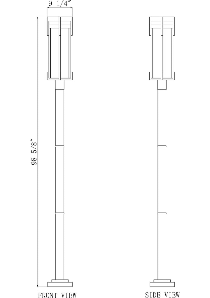 Fortis - 2 Light Outdoor Post Light (5031PHBR-567P)