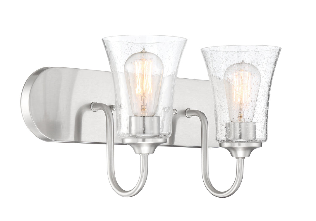Gwyneth Vanity Light in Brushed Polished Nickel by Craftmade