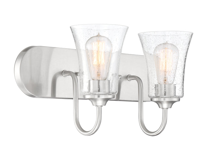 Gwyneth Vanity Light in Brushed Polished Nickel by Craftmade