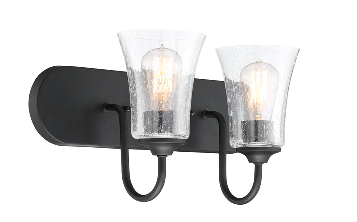 Gwyneth Vanity Light in Flat Black by Craftmade