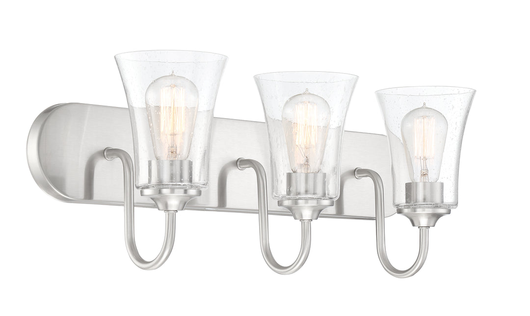 Gwyneth Vanity Light in Brushed Polished Nickel by Craftmade