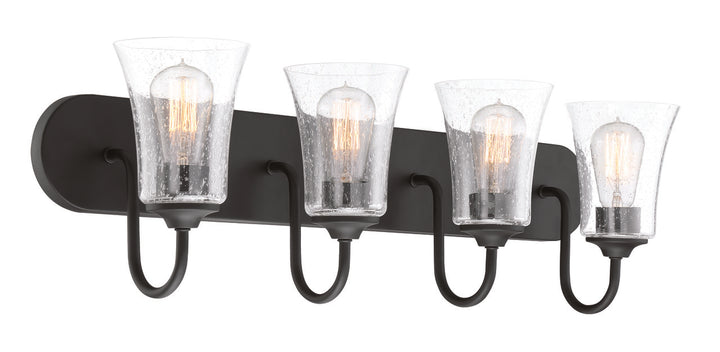 Gwyneth Vanity Light in Flat Black by Craftmade