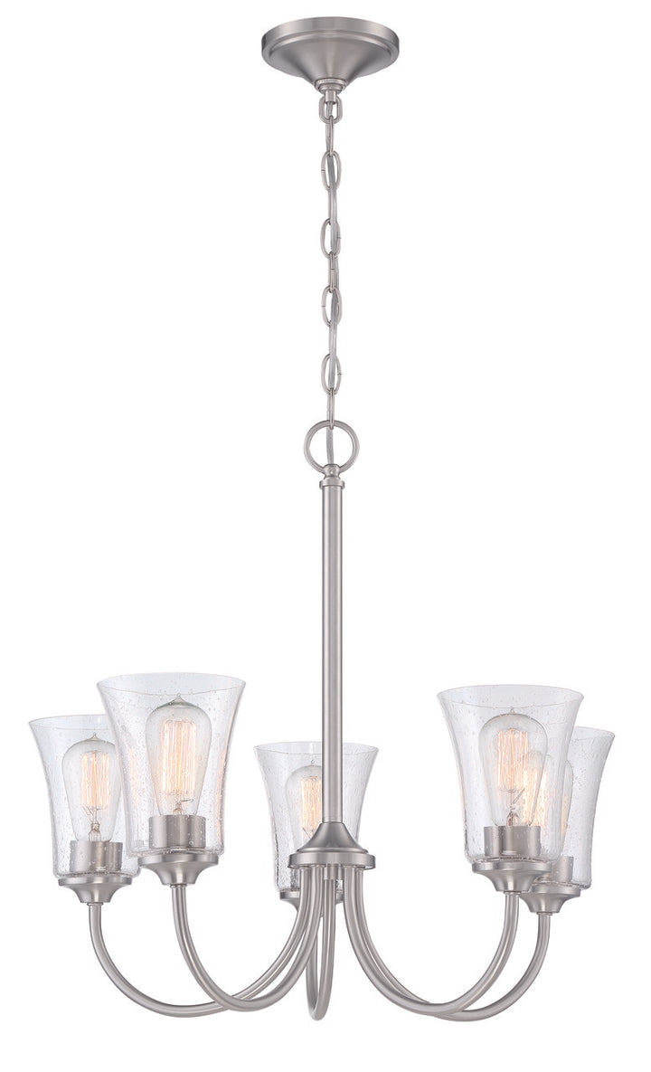 Gwyneth 5-Light Chandelier in Brushed Polished Nickel by Craftmade