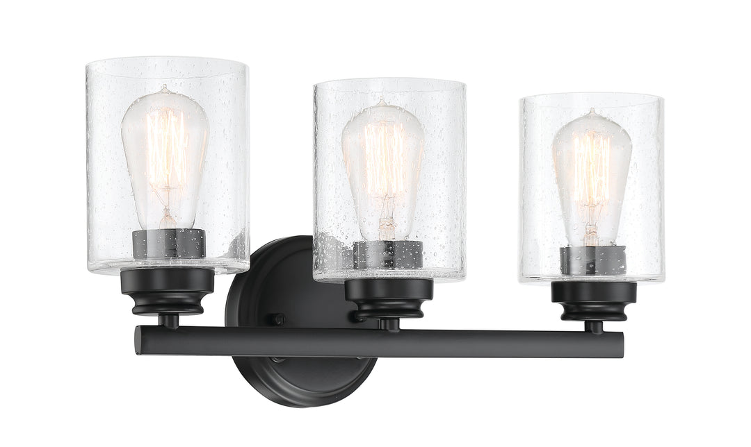 Bolden Vanity Light in Flat Black by Craftmade