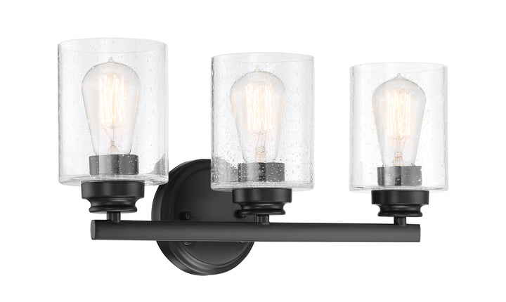 Bolden Vanity Light in Flat Black by Craftmade