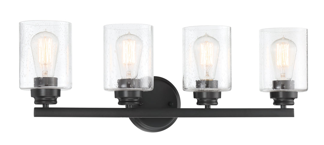 Bolden Vanity Light in Flat Black by Craftmade