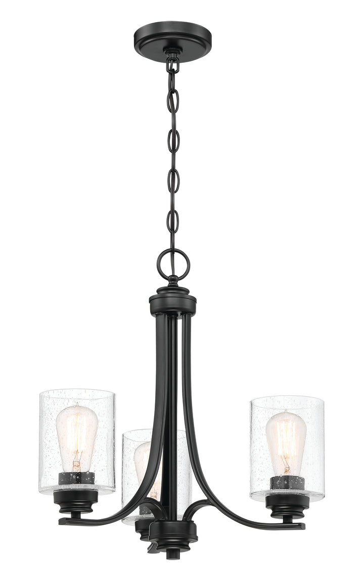 Bolden Chandelier in Flat Black by Craftmade