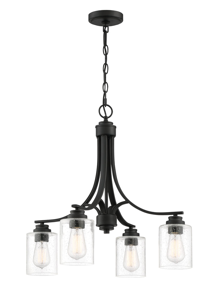 Bolden Chandelier in Flat Black by Craftmade