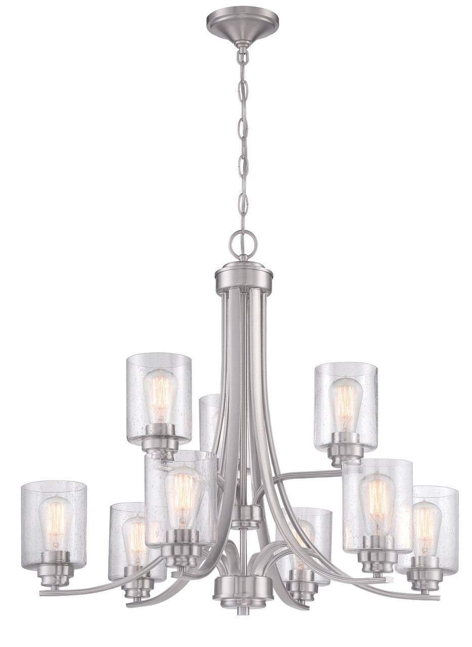 Bolden Chandelier in Brushed Polished Nickel by Craftmade