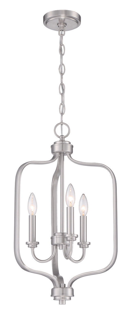 Bolden Foyer Pendant in Brushed Polished Nickel by Craftmade