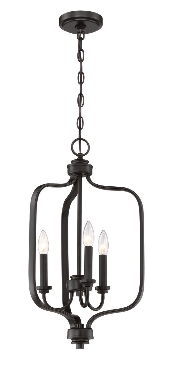 Bolden Foyer Pendant in Flat Black by Craftmade