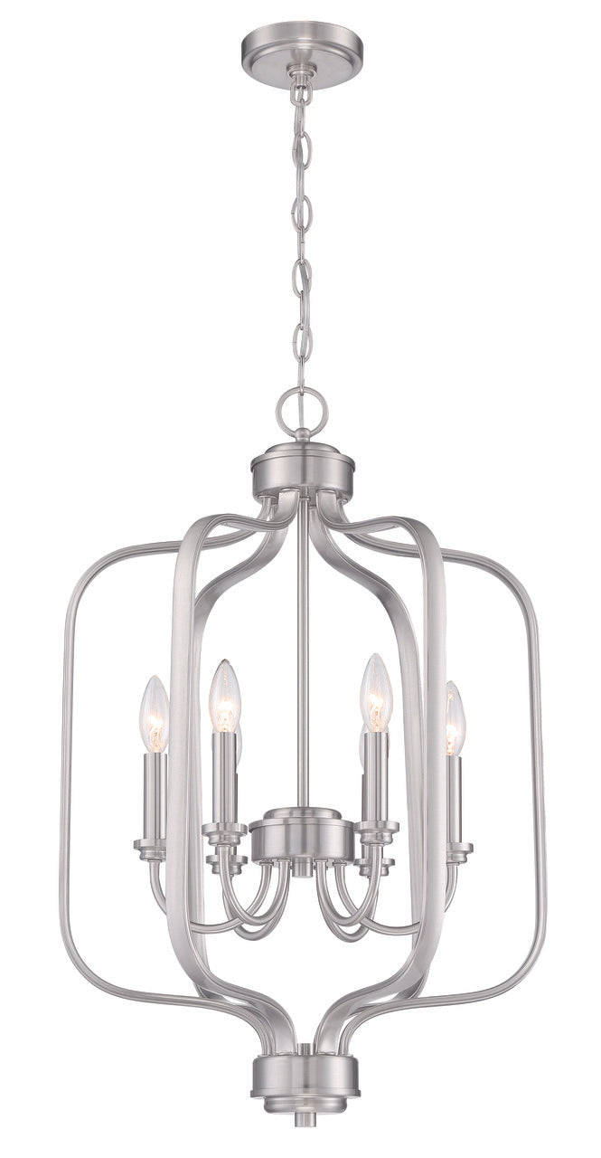 Bolden Foyer Pendant in Brushed Polished Nickel by Craftmade