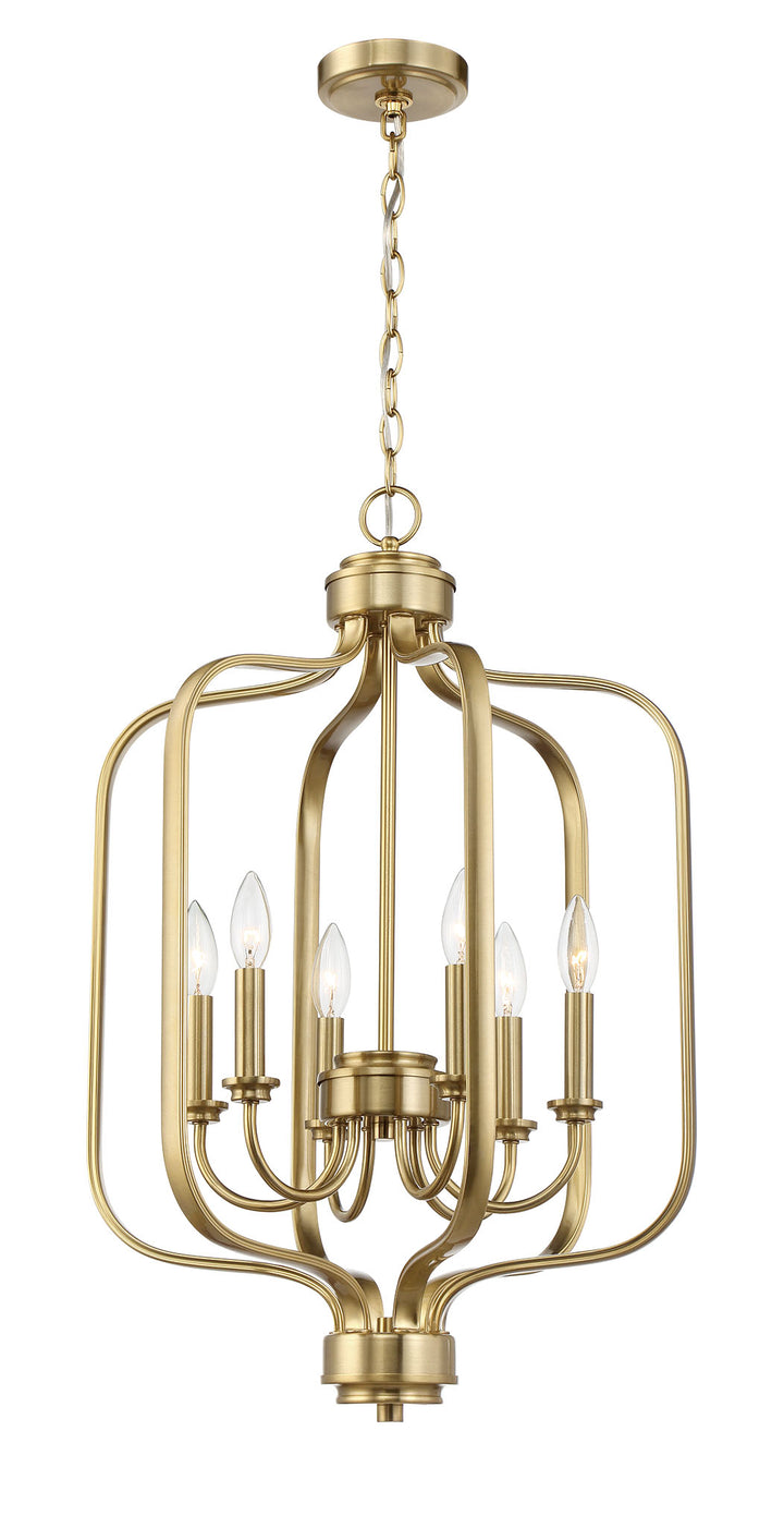 Bolden Foyer Pendant in Satin Brass by Craftmade