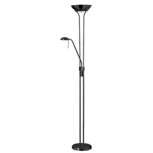Mother/Son Floor Lamp in Black by Dainolite