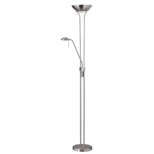 Mother/Son Floor Lamp in Satin Chrome by Dainolite