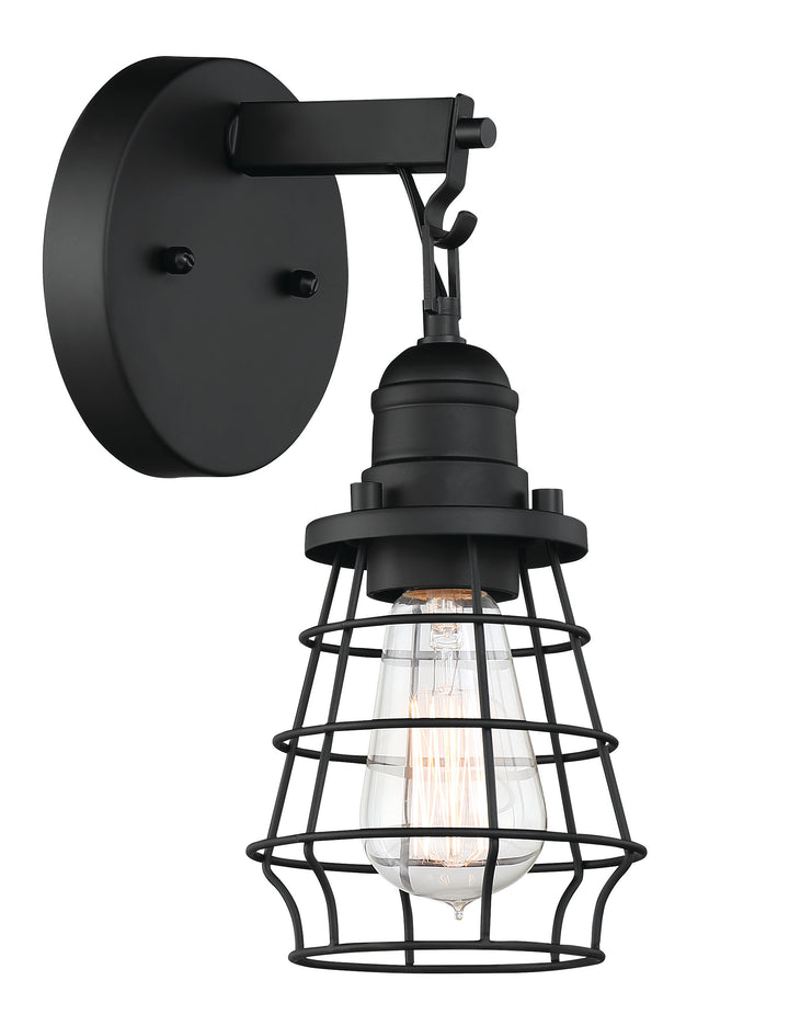 Thatcher Wall Sconce in Flat Black by Craftmade