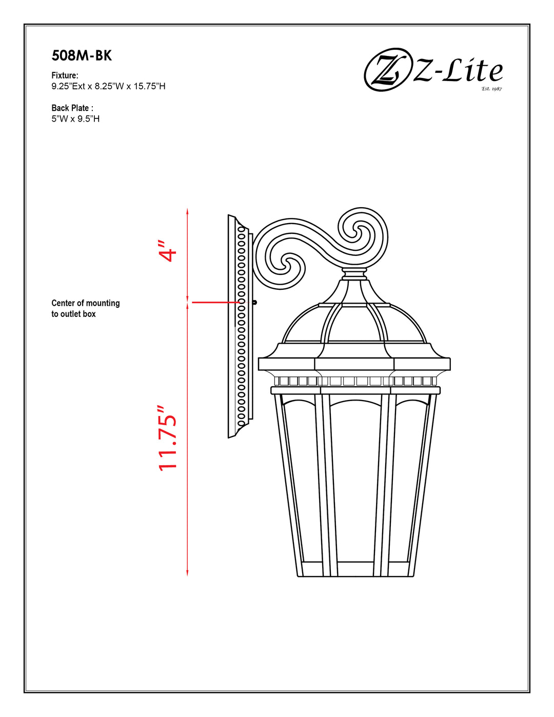 Newport - 1 Light Outdoor Wall Light