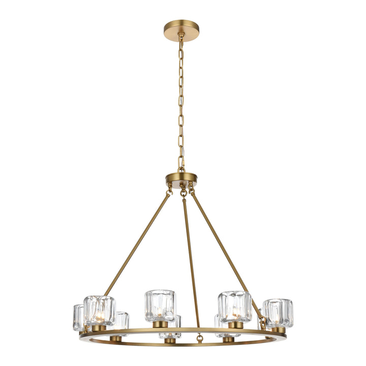 Cadence Chandelier in Satin Gold by Elegant