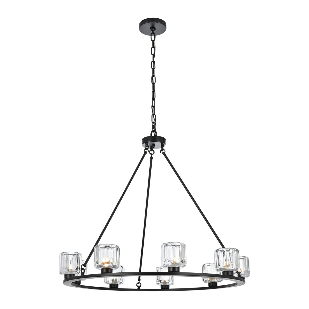 Cadence Chandelier in Black by Elegant