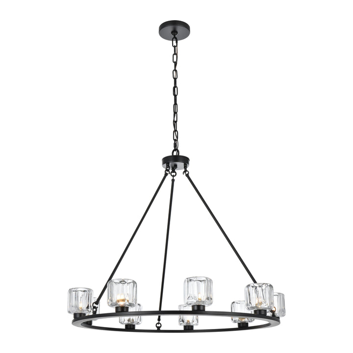 Cadence Chandelier in Black by Elegant