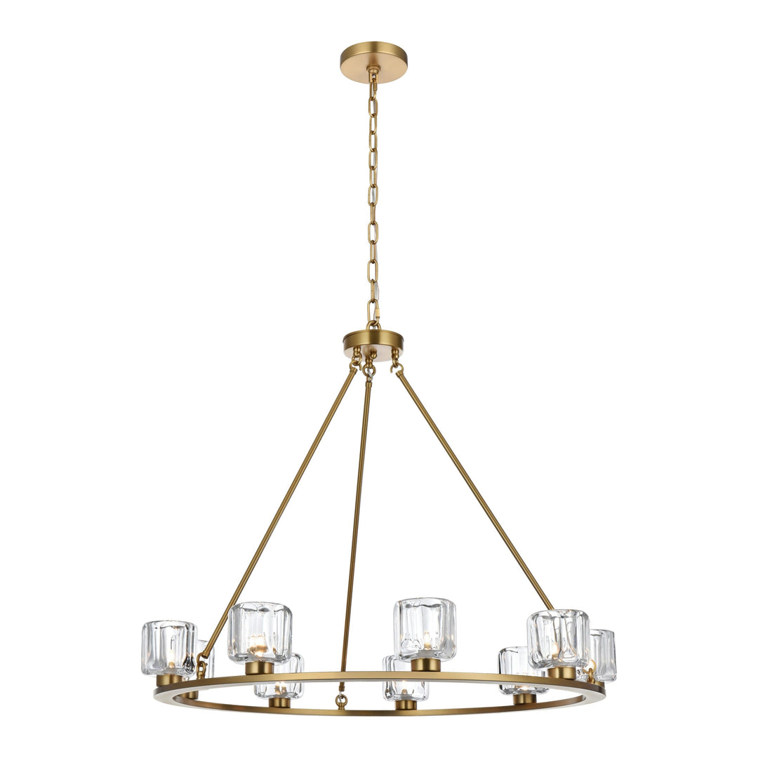 Cadence Chandelier in Satin Gold by Elegant
