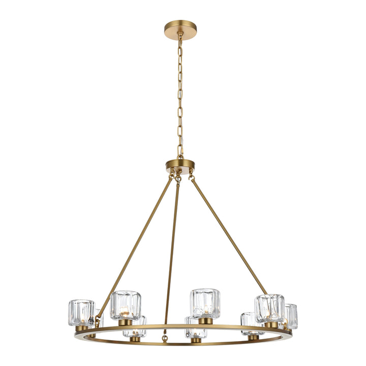Cadence Chandelier in Satin Gold by Elegant