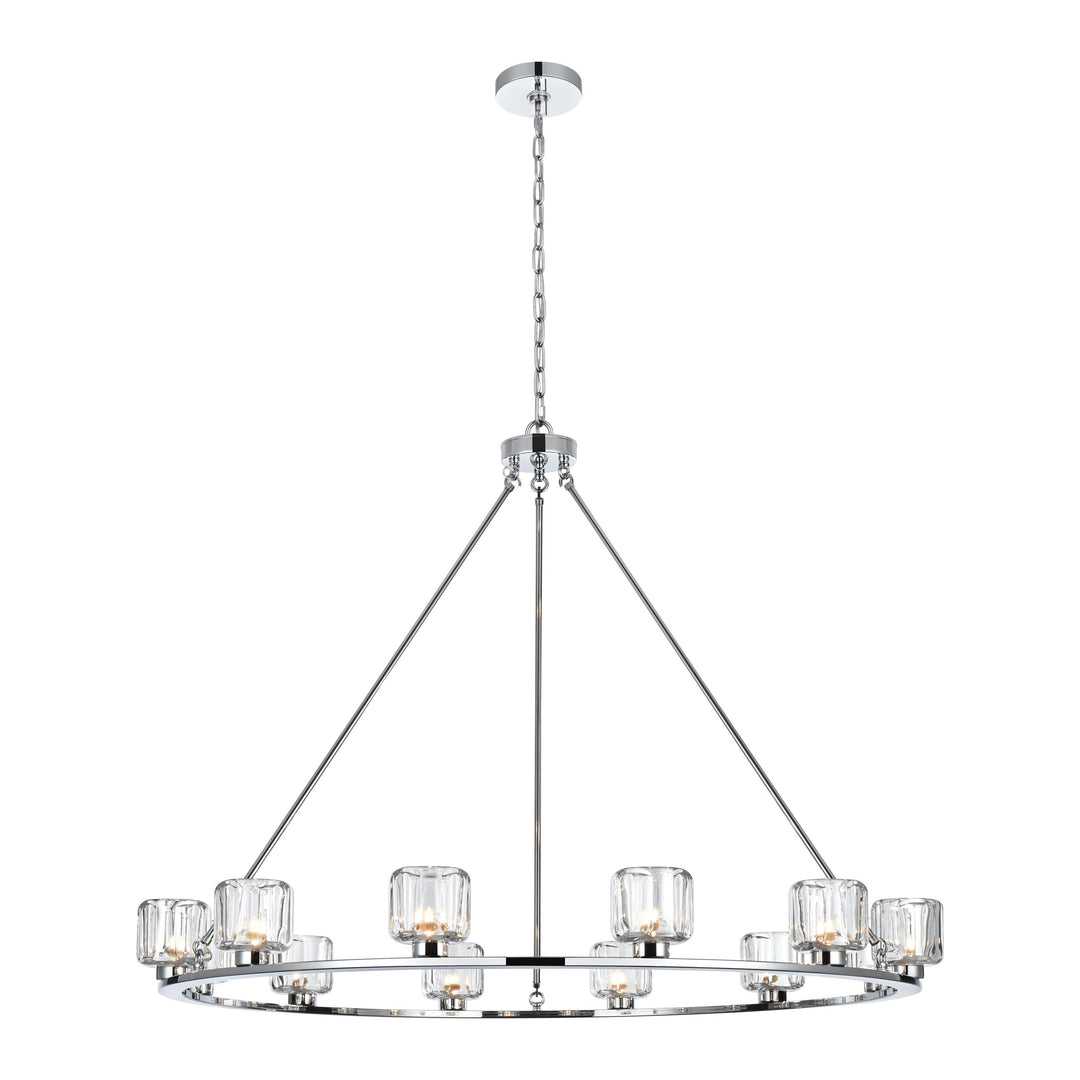 Cadence Chandelier in Chrome by Elegant