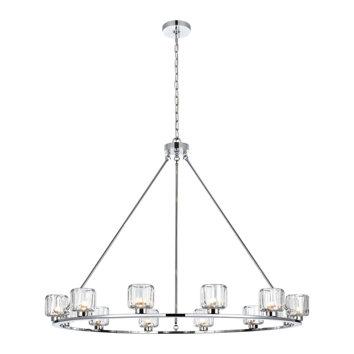 Cadence Chandelier in Chrome by Elegant