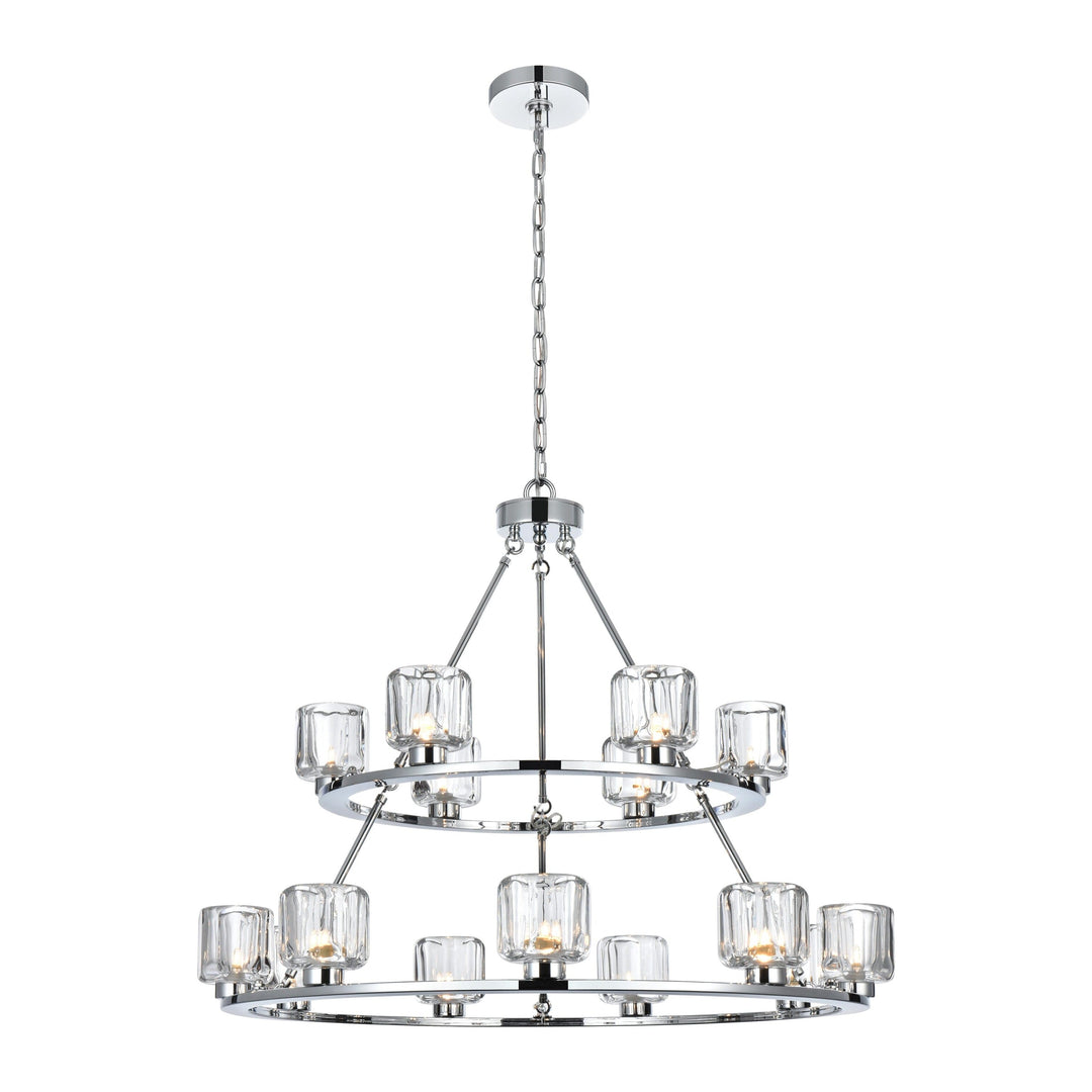 Cadence Chandelier in Chrome by Elegant
